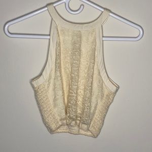 Laced High knit crop top